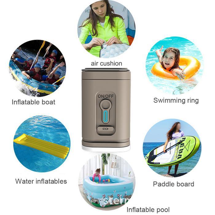 Pompa Listrik Kompresor Mini Kasur Angin,Pelampung Renang
