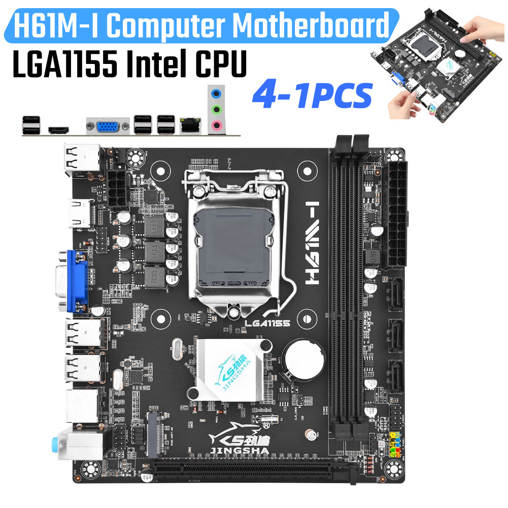 H61M-I Mini ITX Motherboard LGA 1155 Desktop Motherboard with All-Solid Capacitors DDR3 Dual-Channel