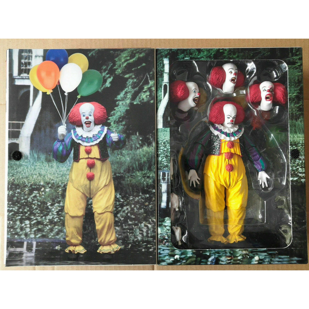 In Stock 1:12 NECA IT Pennywise Clown 1990 Ultimate 7" Action Figure Toys Movie Doll Christmas Gift