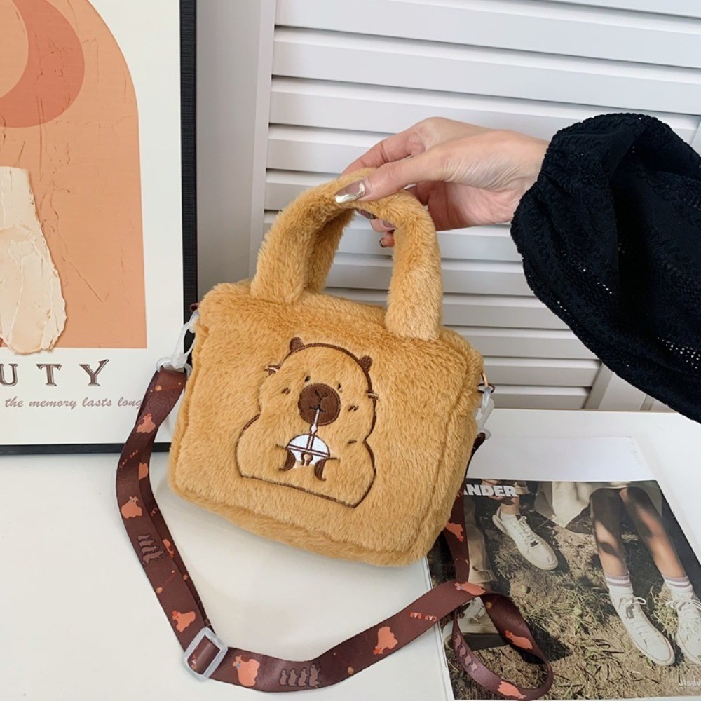 Animal Capybara Handbag Cartoon Cartoon Shoulder Bag Couple