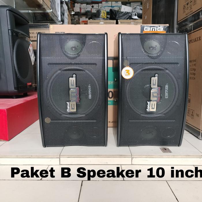 Paket Sound System Speaker BMB ORIGINAL Power Mixer ASHLEY CR6000 +Mic