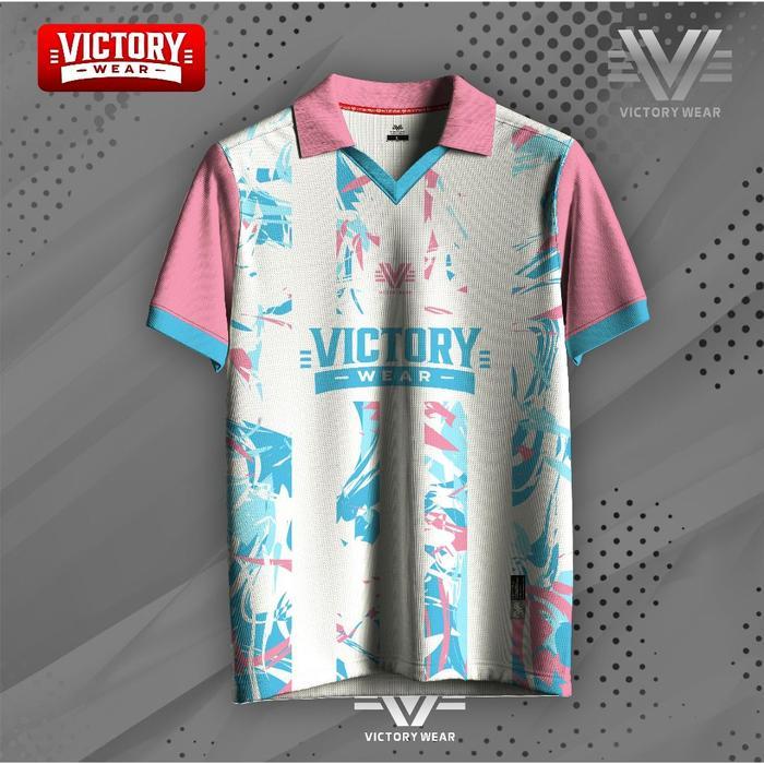 JERSEY FUTSAL BOLA BIRU HITAM VW09 - JERSEY FUTSAL - JERSEY VOLI FULL PRINTING VICTORY WEAR