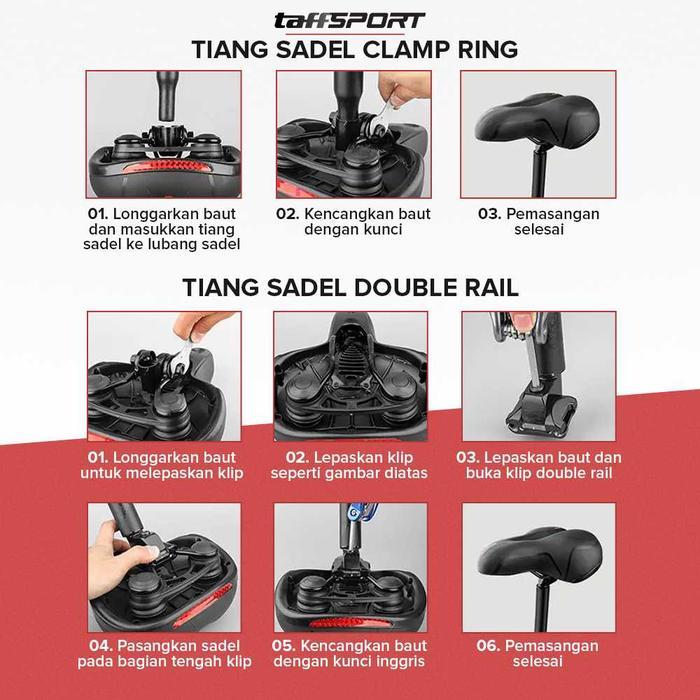 Sadel Sepeda Empuk Spring Shock Absorber Jok Sepeda Lipat Sadel Sepeda Lipat Sadel Sepeda MTB