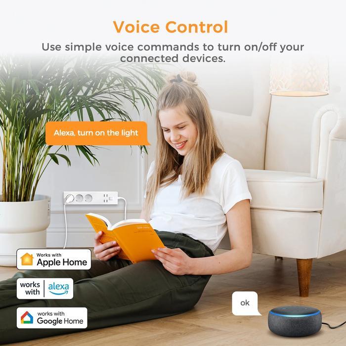 . Refoss Homekit Smart Power Strip Wifi Surge Protector Eu Plug Power