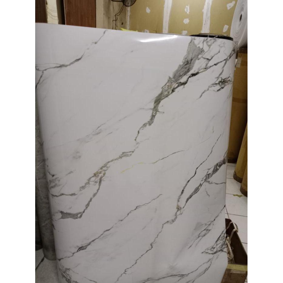 NEW FIT SHEET MARMER GLOSSY MARBLE PVC SHEET MARMER PVC SHEET NFS MG Siap Kirim