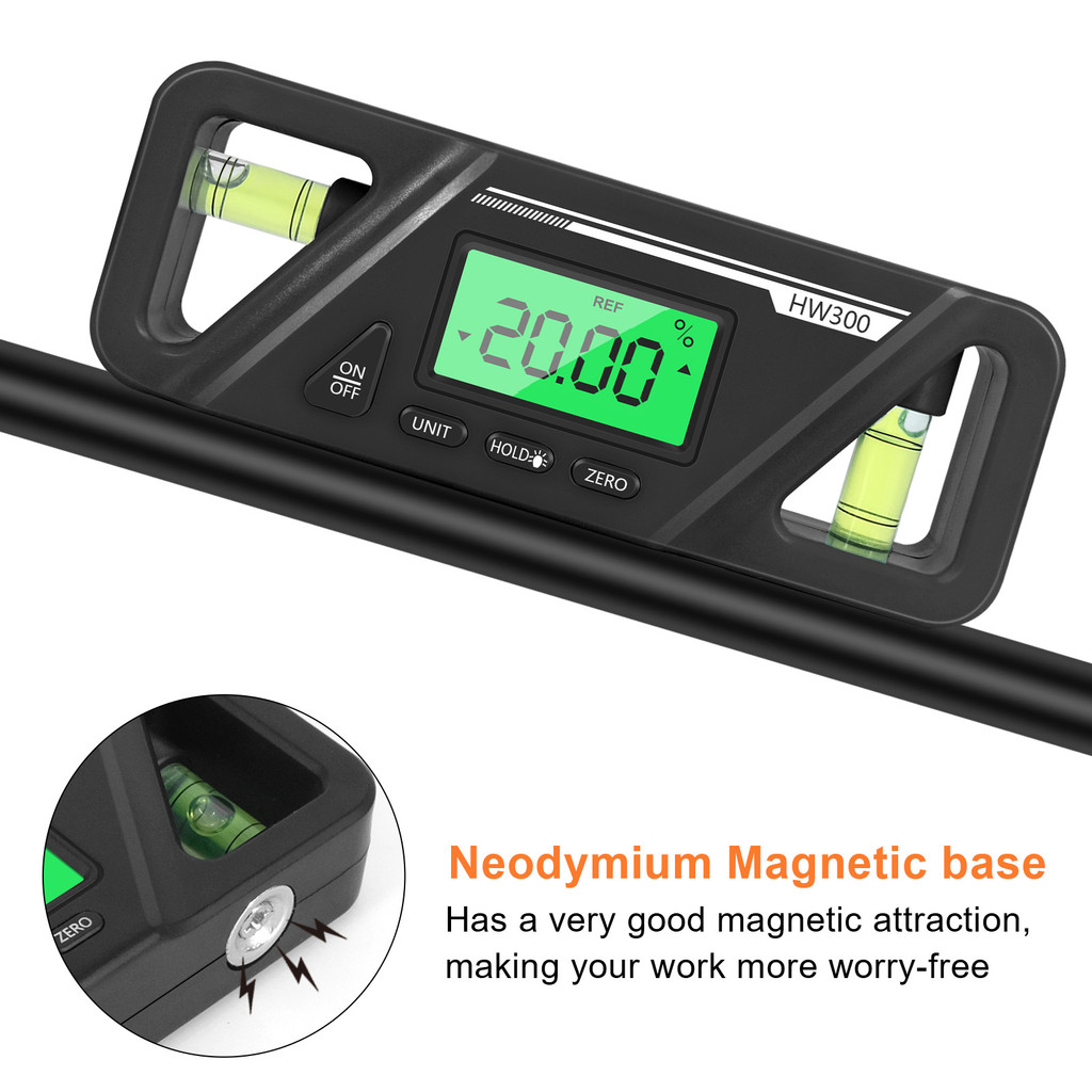 Digital Magnetic Electronic Goniometer Angle Meter Backlight Angle Protractor Slope Conversion Meter