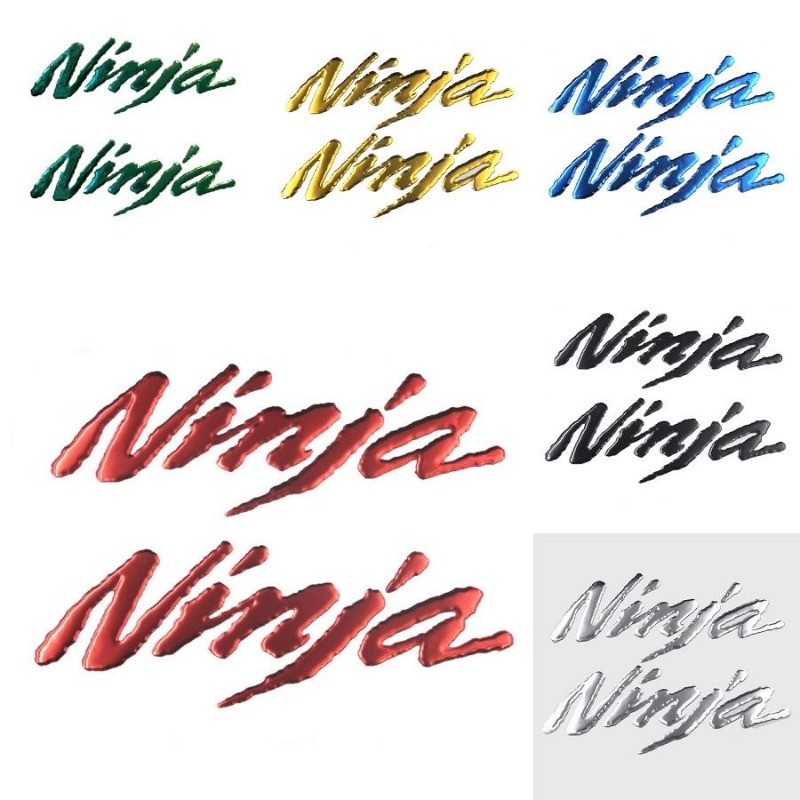 Motorcycle Accessorie 3D Emblem Badge Decal Tank Wheel Ninja Sticker For Ninja 250R 300R Zx6R 636