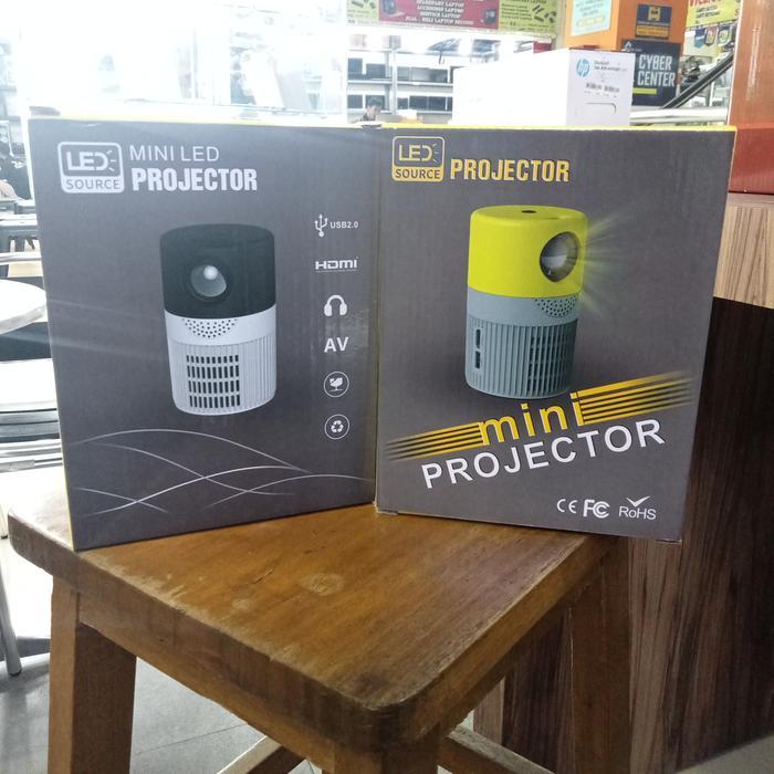 Projector Mini LED YT400 Portabel Projector Kuning Hitam