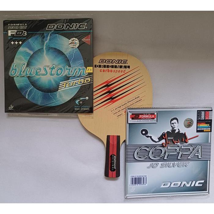 BAT TENIS MEJA PENHOLDER DONIC DUA SISI KARET