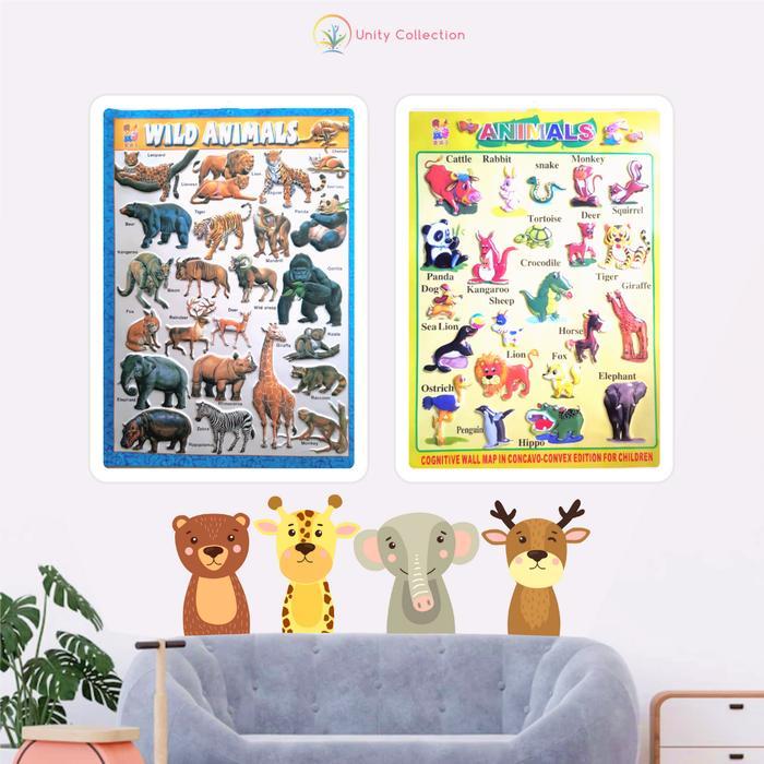 Poster Timbul Variasi Random edukasi anak Anak Buah