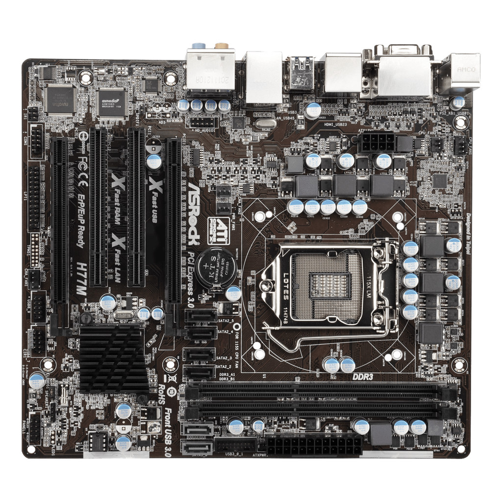 Asrock H77M Motherboard Lga 1155 Intel H77 Support Core 2125 3240 2310 2500 3450 3770 G440 Cpu Ddr3