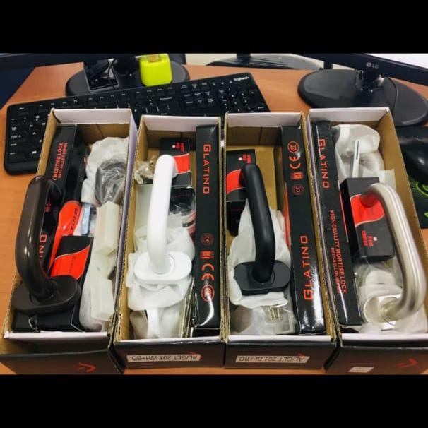 Kunci Set Handle Pintu Aluminium Glt 201 Warna