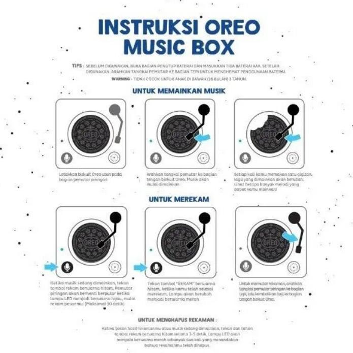 Oreo Music Box Original Limited Edition Kotak Mainan Musik Terpercaya