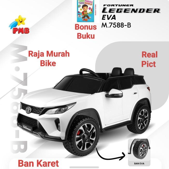 Mobilan Aki Fortuner 7588B Ban Karet Eva Mobil Aki Fortuner 7588 Mainan Anak Mobilan Aki Fortuner