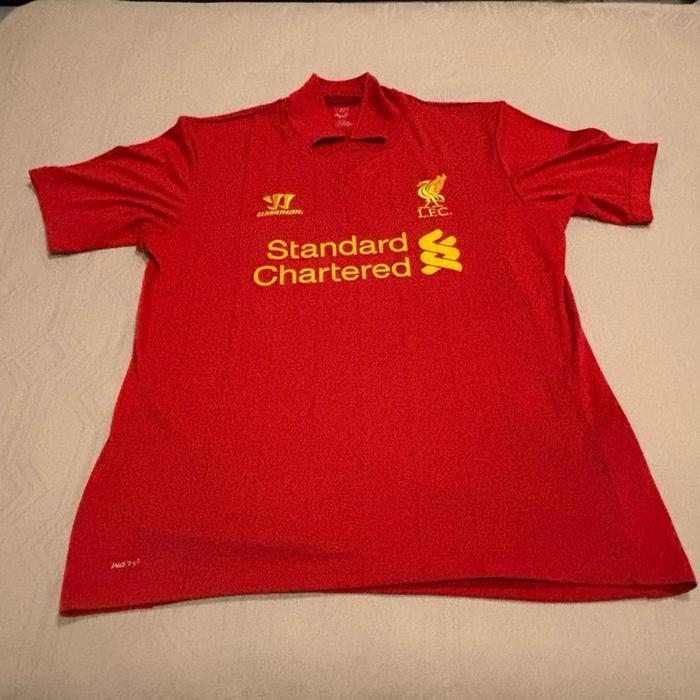 Jersey Original Asli Home Liverpool 2012/2013 Warrior Sekon Size L Europe XL Asia