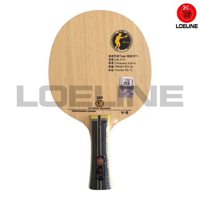 Kayu Bet Bat Pingpong Tenis Meja 729 V-5 Original Bagus
