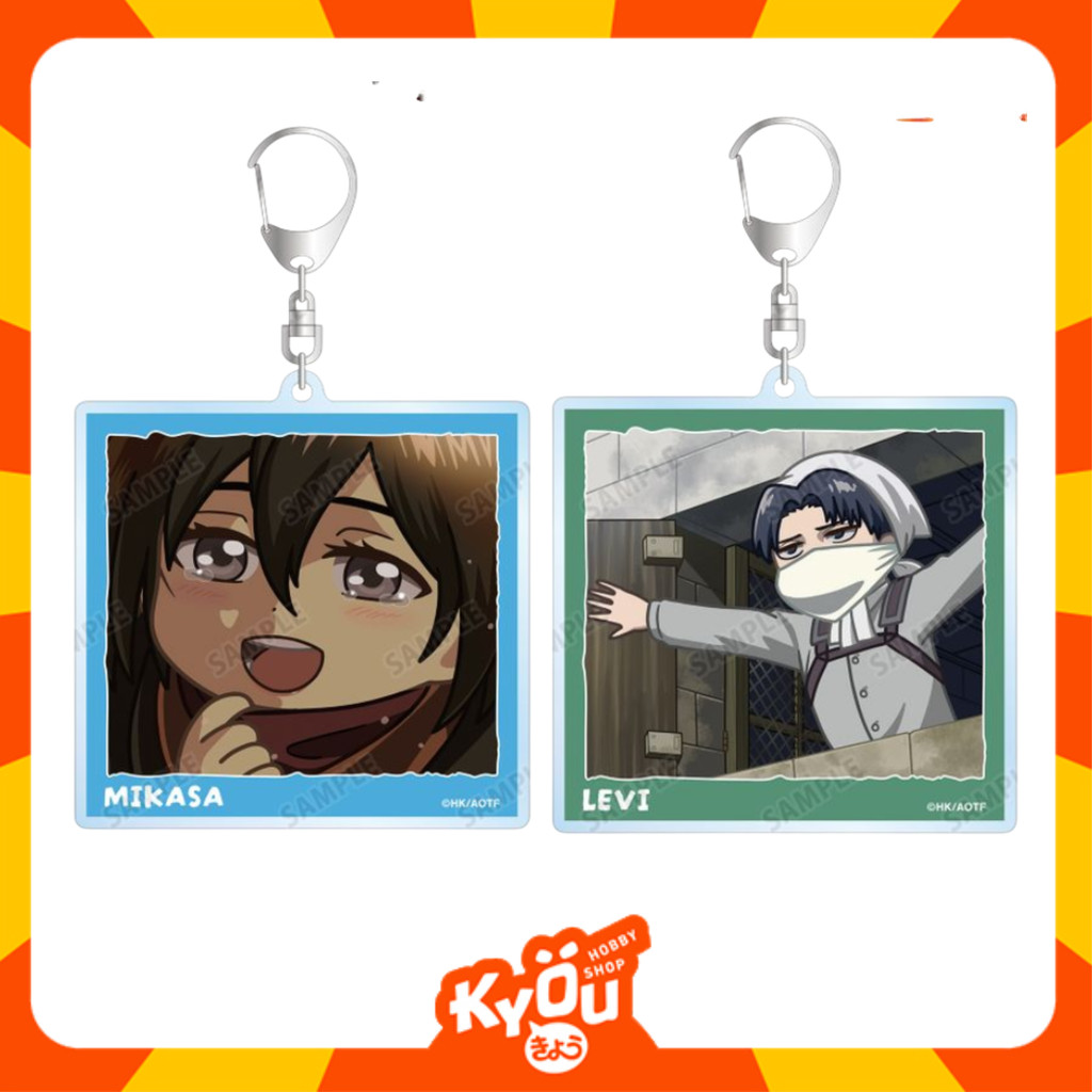Mikasa Ackerman - Levi Ackerman Yuru Koma Acrylic Keychain - Attack on Titan / Shingeki no Kyojin (8