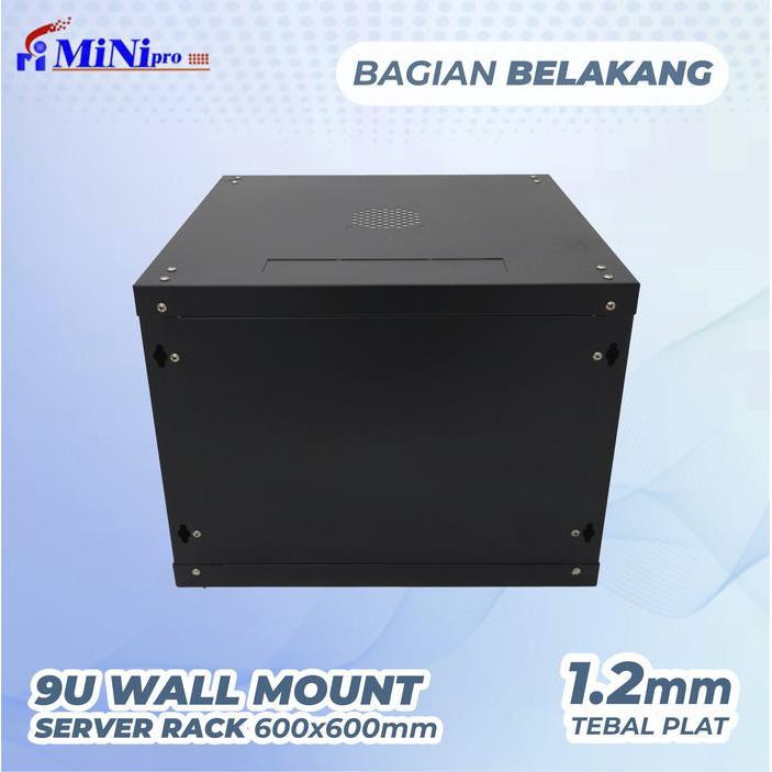 MINIPRO RACK SERVER 9U 600X600MM WALL MOUNT RACK