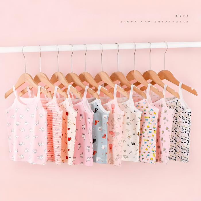 Kaos Dalam Anak Perempuan Fashion 12 Pcs Singlet Anak Perempuan 1 Lusinan Kaos Dalam Anak Motif