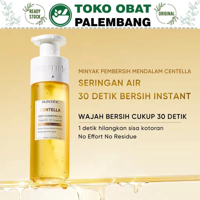 SKINTIFIC CENTELLA DEEP CLEANSING OIL 200ML OIL CLEANSER MAKEUP PORE MICELLAR WATER MUGWORT