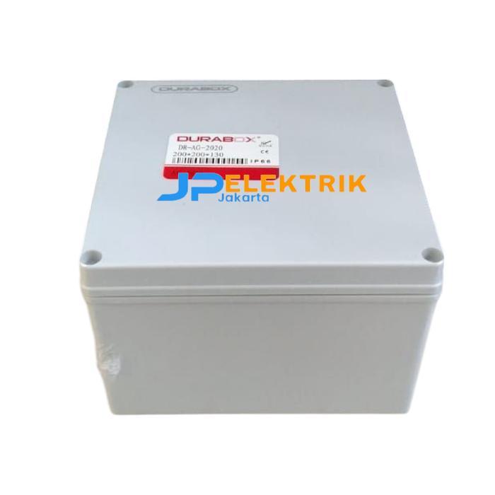 BOX PANEL PLASTIK ABS 200X200X130 MM ABU IP66 PANEL BOX PLASTIK