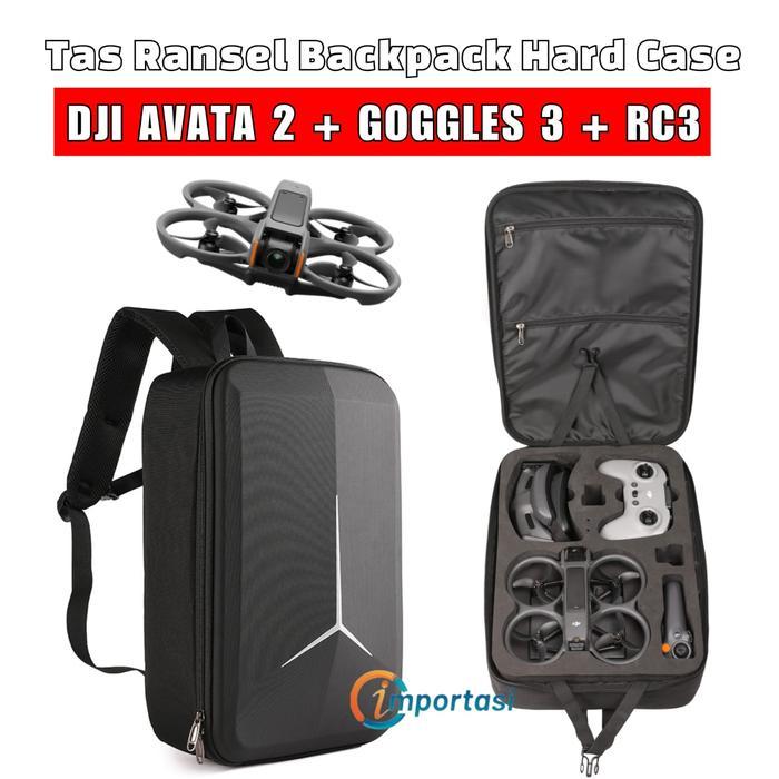 BKANO Tas Drone Ransel Backpack Storage Bag for DJI AVATA 2 RC3 FPV Goggles 3