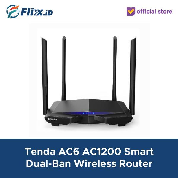 Tenda Ac6 V5.0 Ac1200 Smart Dual-Band Wifi Router