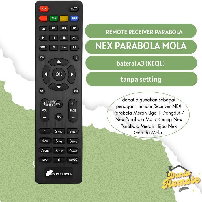 SAP Remot Remote Receiver Nex Parabola Mola Hitam Mola LIGA 1 DANGDUT