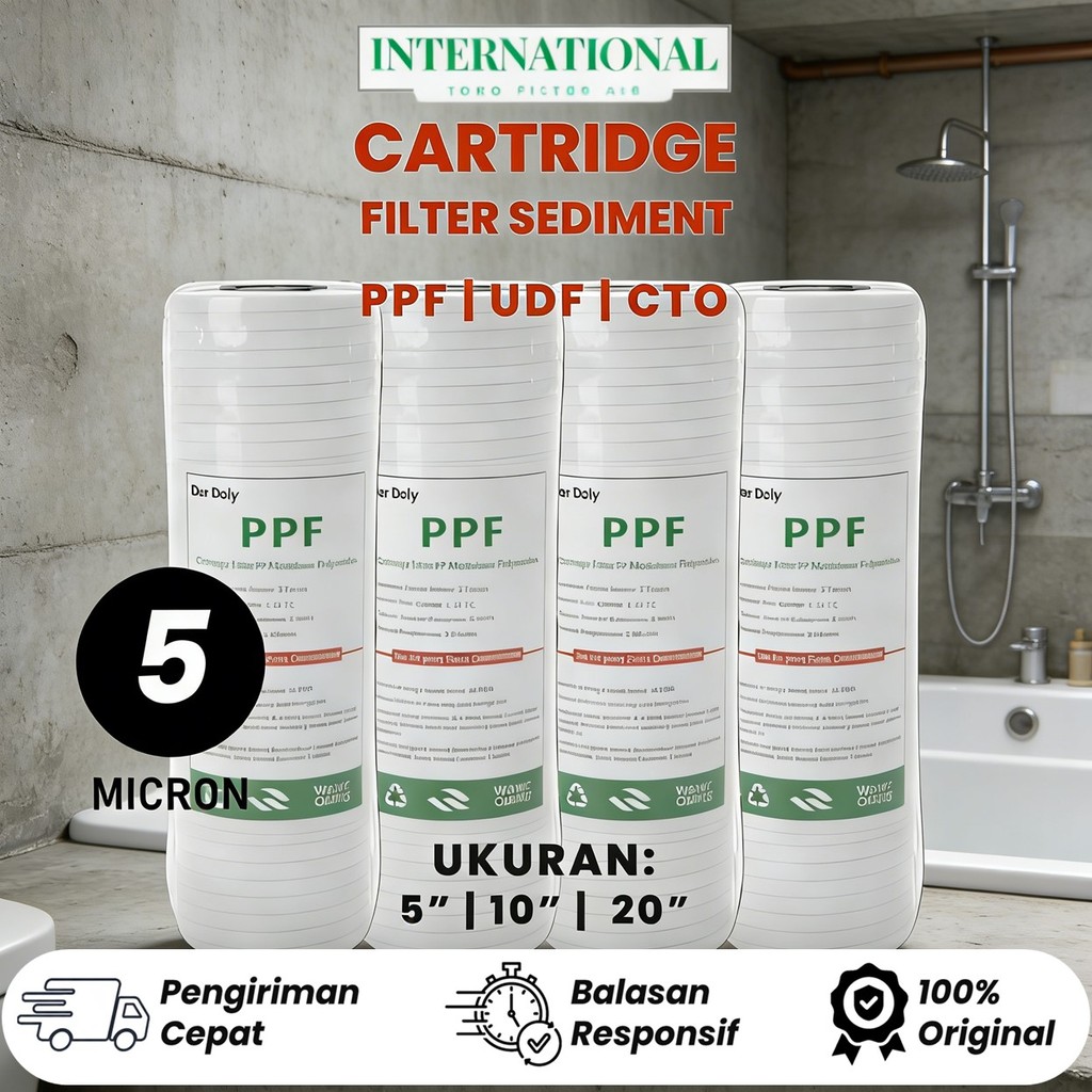 FILTER AIR SEDIMENT / BUSA SARINGAN AIR / CATRIDGE FILTER AIR / PP  FILTECH / DE WATER / FILTER AIR 