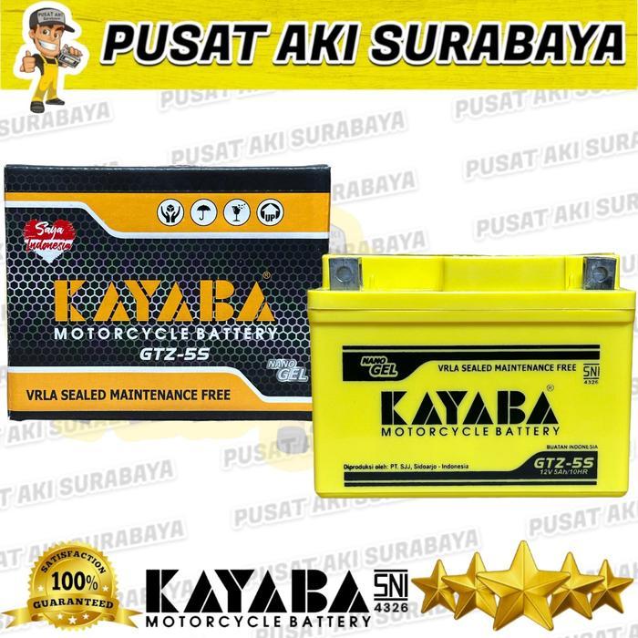 BERGARANSI ACCU KAYABA GTZ5S ORIGINAL AKI MOTOR MIO SOUL MIO J REVO