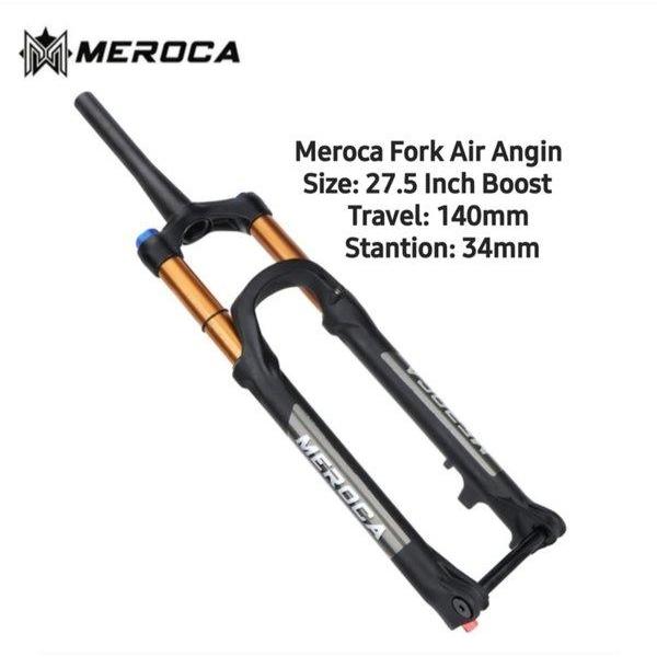 Meroca Fork Air 27.5 Inch Boost TA Rebound Taper Fork Garpu Sepeda MTB