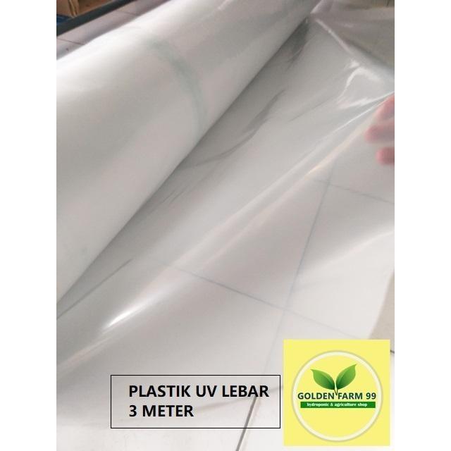 "New" Hercules Plastik UV Lebar 3 Meter Tebal 200 Micron Kandungan 14% untuk Hidroponik & Green