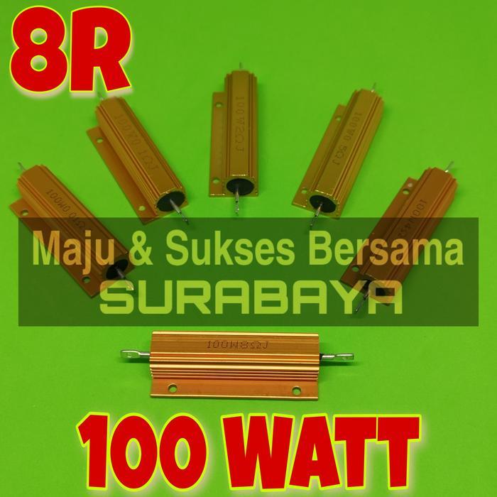 Resistor 100W 8R 8 Ohm Wirewound Dummy Load Shunt 100 Watt Aluminium