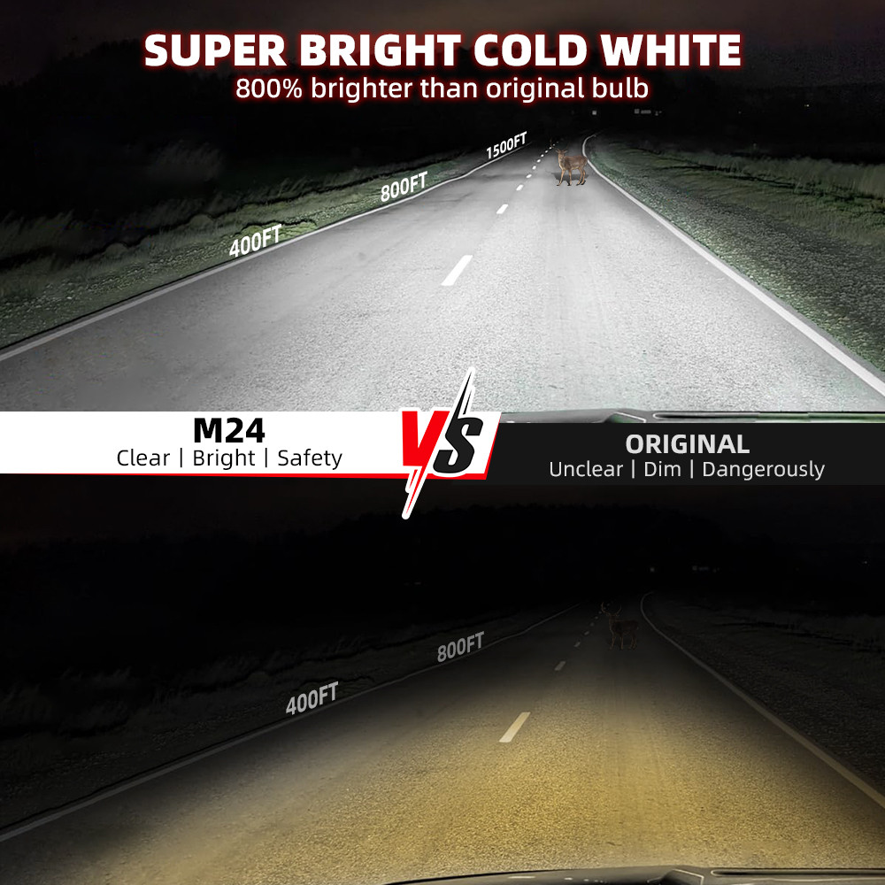 Led Headlight Canbus Bulbs 50000LM CSP Super Bright HID Lamp For Infiniti FX35 2004-2011 2007 2008