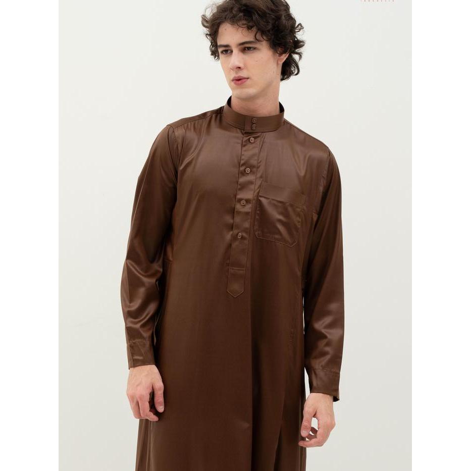 Stok Baru AL Haramain Jubah / Gamis Pria Dewasa Viet Polos Hijau Lumut Hijau Olive Hijau Botol Hijau