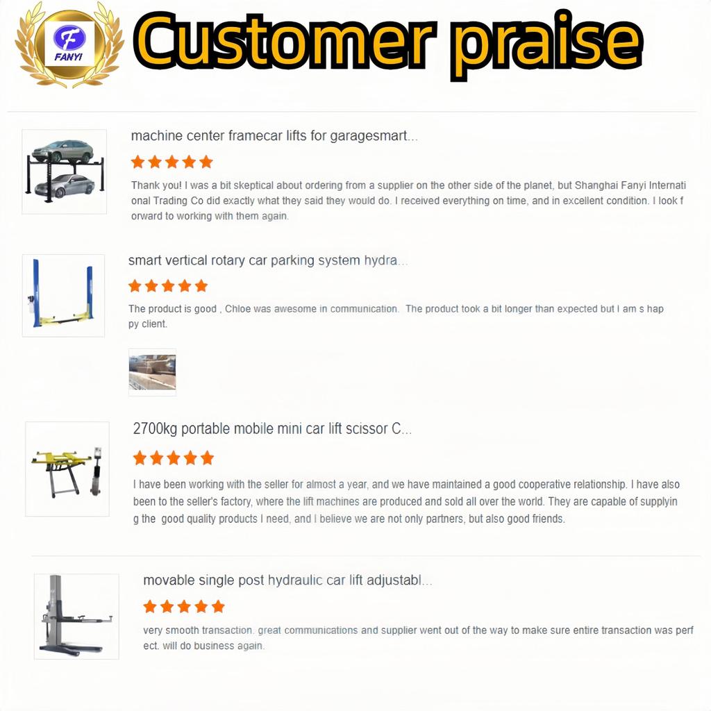 Fast Delivery Vehicle Equiqment Supplier Hydraulic Parking Car Garage Four Post Lift