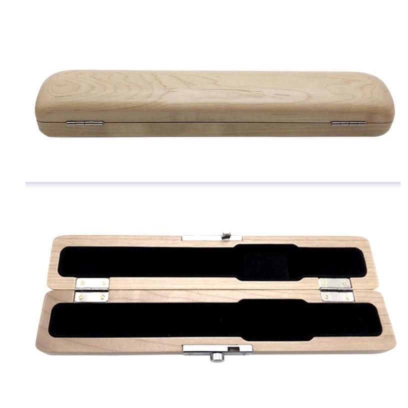Wood Flute Head Joint Case Wooden Storage Box Flute Mouthpiece Accessories