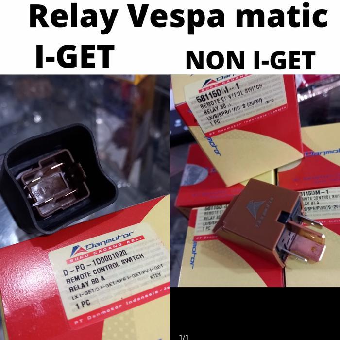 Ready relay stater starter vespa matic 80A lx s sprint primavera gts 2v/3v