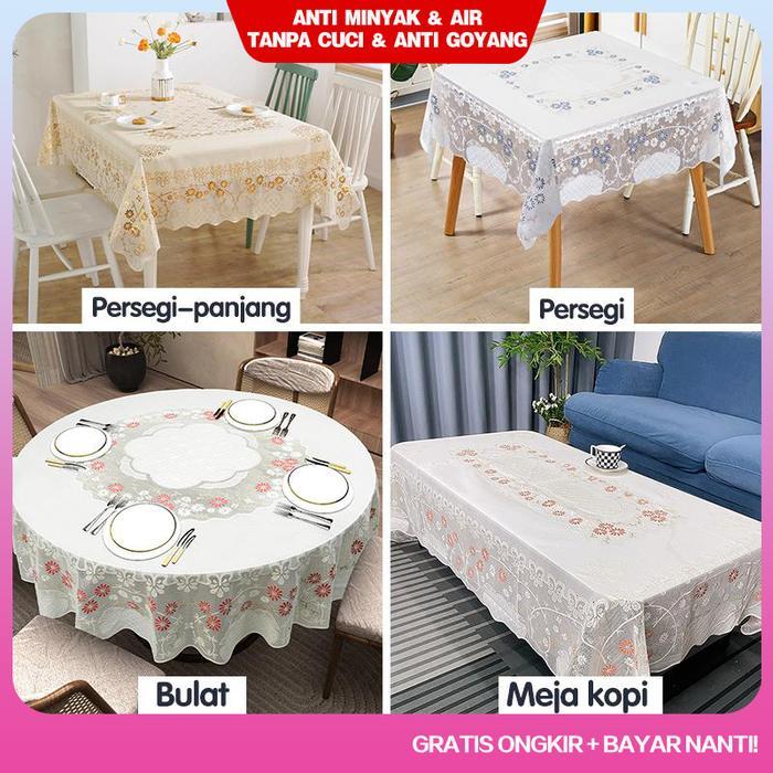 TERMURAH <> Loyal BosTaplak Meja Makan Motif 4-10Kursi Taplak Meja Makan Anti /Taplak Meja PVC