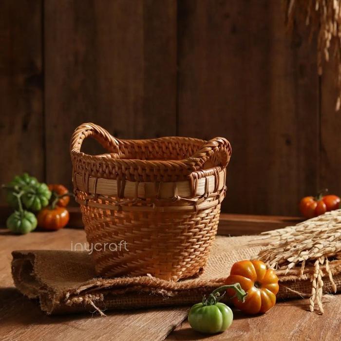 ASLI Bakul bambu mini / bakul imut READY STOCK