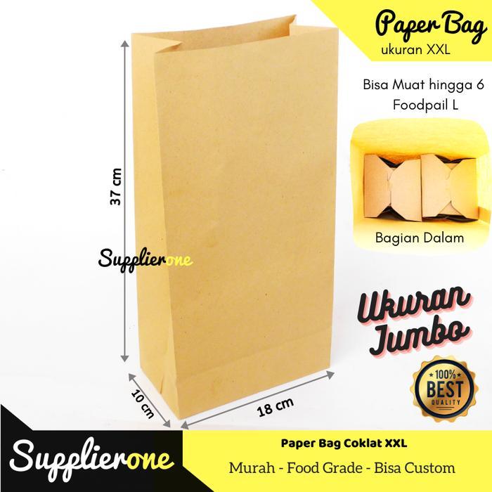 Paper Bag, Kantong Kertas Coklat, Samson Coklat, Paper Bag Jumbo