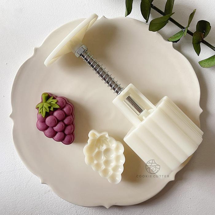 Cetakan Anggur 50G 30G Nastar Jumbo/ Mooncake Grape Cetakan Kue Buah Anggur Penekan Bunga