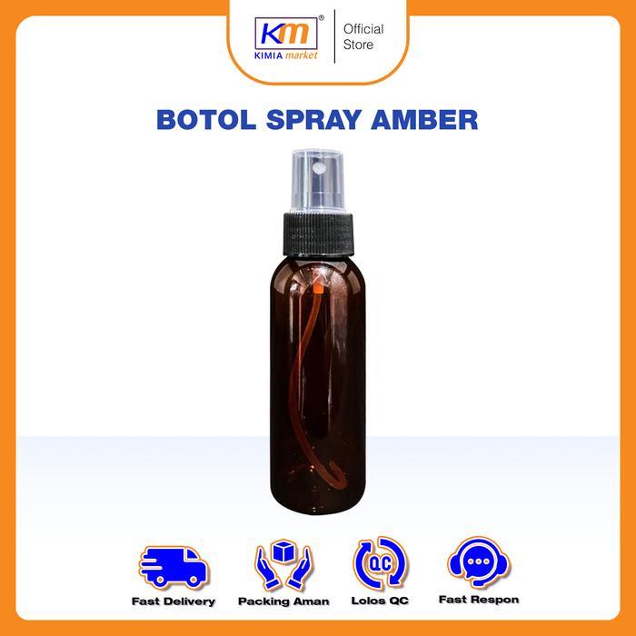 Botol plastik Spray 100ml warna Amber