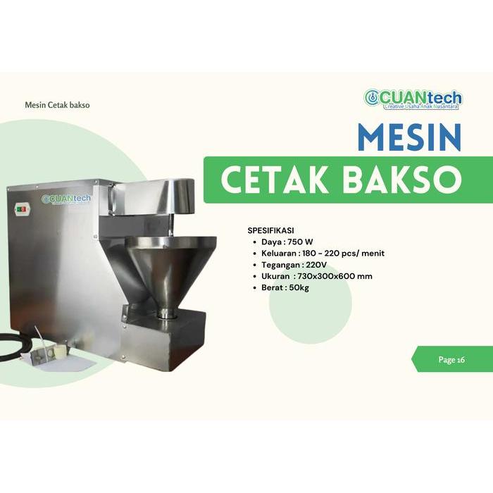 Mesin Pencetak Bakso Otomatis