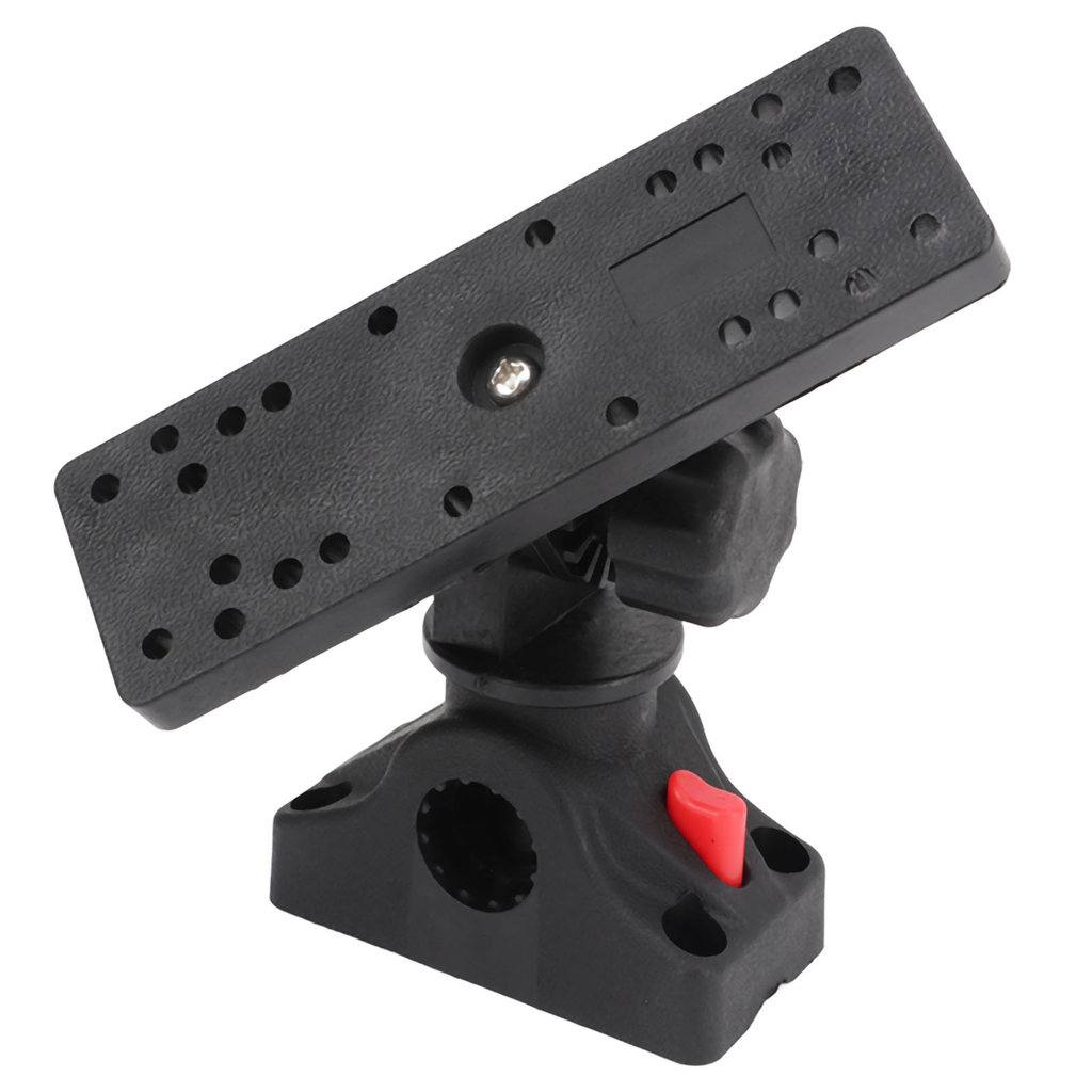 Fish Finder Mount Base 360 Degree Rotating Removable Boat Fish Finder Electronics Mount Fish Finder