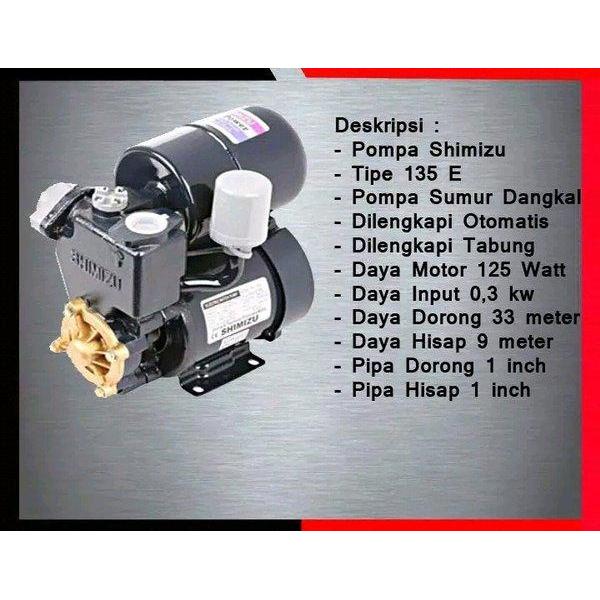Pompa Air Shimizu 135E (Murah, Bergaransi, Khusus Medan)