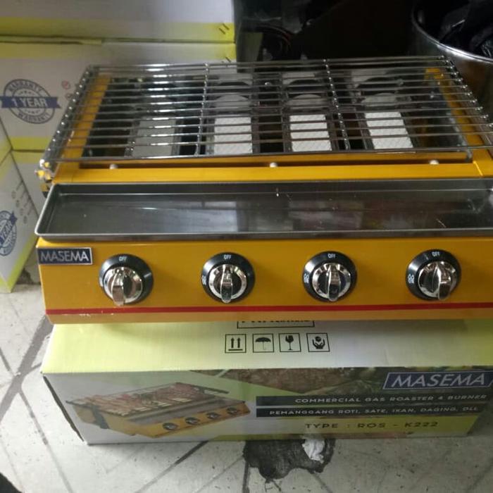 Panggangan Sosis 4 Tungku Tanpa Asap