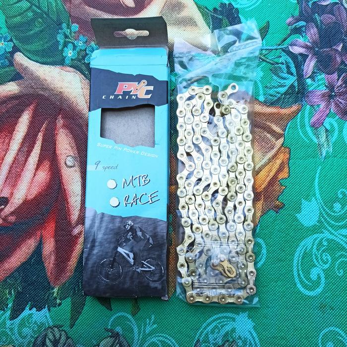 Rantai 9 Speed Pyc Gold Rante Operan Gigi Sepeda