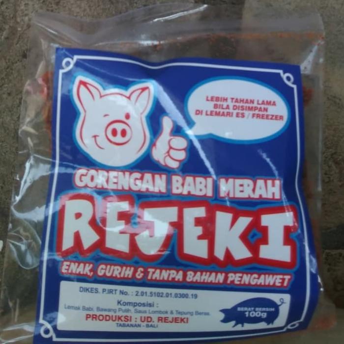 Gorengan Babi Merah Rejeki 100 gram