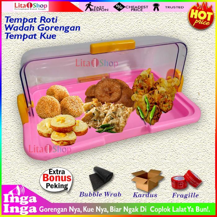 Stok Baru Tempat Roti / Tempat Kue  Wadah Gorengan Plastik Classic